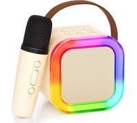 Macchina per karaoke per bambini adulti, haut-parleur Bluetooth portatile con microfono sans fil, cadeaux Toys présente pour les filles de 4, 5, 6, 7, 8, 9, 10, 12 ans et plus de fête d'anniversaire