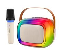 Macchina per karaoke per bambini e adulti, mini altoparlante Bluetooth portatile con microfono senza fili, giocattoli per bambini