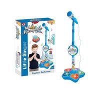 Macchina per karaoke per bambini - Giocattolo per cantare ad altezza regolabile, costruzione di design per stazione musicale luminosa, design robusto di di intrattenimento | Uso pratico per le