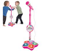 Macchina per karaoke per bambini - Giocattolo per cantare in altezza regolabile, robusti set da gioco per bambini con luce | Divertenti regali di compleanno per ragazzi, bambini e ragazze e per le vac