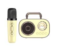 Macchina per karaoke per bambini, macchina per karaoke portatile,Altoparlante wireless portatile con microfono | Forniture audio ricaricabili a lunga durata della batteria con doppia connessione per m