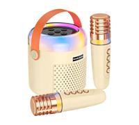 Macchina per karaoke per,lettore musicale e scatola audio con a LED | giocattolo karaoke con microfono - per pratica canto, casa, viaggio, riunioni familiari ompleanno e festa