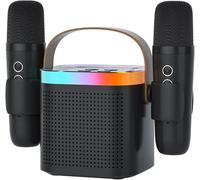 Macchina per Karaoke Più 2 Microfoni Wireless Altoparlante Portatile Bluetooth p