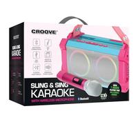 Macchina per karaoke portatile per adulti e adolescenti, microfono e altoparlante wireless ricaricabile, regalo di compleanno per bambini, Bluetooth/AUX/USB/Micro SD, sistema Pa per ragazze
