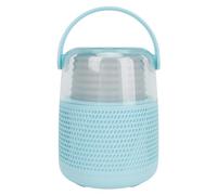 Macchina per karaoke portatile, set di altoparlanti compatti con microfono, facile da usare, trasmissione stabile e portatile per bambini da viaggio (blu)