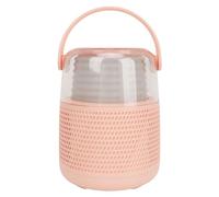 Macchina per karaoke portatile, set di altoparlanti compatti con microfono, facile da usare, trasmissione stabile e portatile per bambini da viaggio (rosa)