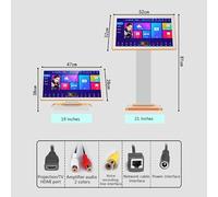 Macchina Per Karaoke Professionale, Touch Screen Da 19/21,5 Pollici, Disco Rigido 500G-8T, Connessione Intelligente + Controllo Vocale, Chip A 8 Core/funziona Senza Problemi,8T,B-19inch