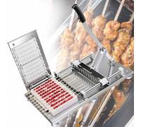 Macchina per kebab in acciaio inox, macchina automatica per spiedini di carne per barbecue, feste e raduni con 4 modelli per cucinare senza sforzo