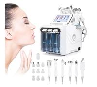 Macchina per la bellezza del viso all'idrogeno e all'ossigeno, strumento di bellezza multifunzionale a bolle grandi con 6 sonde, peeling, spruzzatore facciale professionale per spa, salone di bellezza