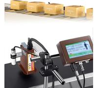 Macchina per La Codifica a Getto D'inchiostro Automatica Online per Linea Di Produzione, Macchina per La Codifica Della Data per Codice Qr Testo/Codice a Barre/Numero Lotto/Immagine 12.7mmWidth-Black