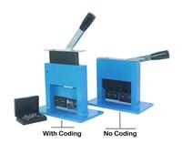 Macchina per la codifica del numero di lotto della data di produzione dell'olio per scarpe con pasta per olio manuale da tavolo manuale per sigillare tubi in alluminio