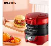 Macchina per la colazione domestica 220V Mini portatile multifunzionale per hamburger Panino Muffin Pane con fornello per uova antiaderente