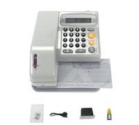 Macchina per la compilazione e stampa di assegni con display LCD a 14 cifre | Dispositivo multivaluta per l'emissione di assegni con funzioni antifrode e stampa su nastro