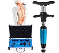 Macchina per la correzione della colonna vertebrale, Pistola massaggiatore Regolatore della chiropratica Massaggiatore spinale Strumento di regolazione della chiropratica,Blue