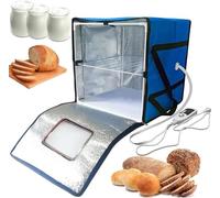 Macchina per La Fermentazione del Pane A Lievitazione Naturale, Lievitazione Dell'impasto con Riscaldatore, Barattolo di Lievito Madre Riutilizzabile, Kit di Strumenti per La Panificazio, Blue, M