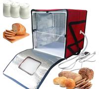 Macchina per La Fermentazione del Pane A Lievitazione Naturale, Lievitazione Dell'impasto con Riscaldatore, Barattolo di Lievito Madre Riutilizzabile, Kit di Strumenti per La Panificazio, Blue, S