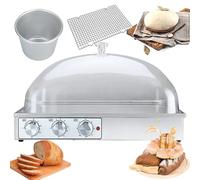 Macchina per la fermentazione del pane di grande capacità, regolabile a prova di umidità e temperatura, timer da 0 a 120 minuti per la cottura, perfetta per panettieri professionisti (51 x 36 x 29 cm)