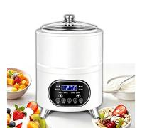Macchina Per La Fermentazione Dello Yogurt, Yogurtiera Professionale Con Controllo Preciso Di Tempo E Temperatura, Acciaio Inox 304, 8 L/12 L, 25-80 °C, Timer 0-24 Ore Per Yogurt Greco(White,8L)