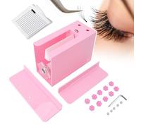 Macchina per la fioritura delle ciglia - Creatore di fan per l'estensione delle ciglia senza sforzo per artisti professionali delle ciglia, strumento semiautomatico (Pink)