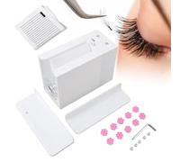 Macchina per la fioritura delle ciglia - Creatore di fan per l'estensione delle ciglia senza sforzo per artisti professionali delle ciglia, strumento semiautomatico (White)