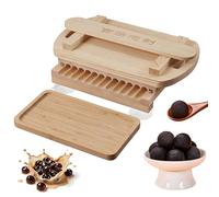 Macchina per la formatura di perle di tapioca, strumento per realizzare palline di manioca con doppi manici cavi e curvi, perle uniformi e scanalature lisce senza inceppamento, base stabile, per