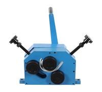 Macchina per la lavorazione dei metalli manuale piegatrice rotonda compatta, macchina per la lavorazione della lamiera con 3 rotoli piegatrice per piastre in acciaio, acciaio piatto e acciaio rotondo