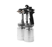 macchina per la lucidatura Paint Chrome Double Nozzle Head Spray Tool with Tank Pot Can For Chroming(2.2mm)
