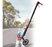 Macchina Per La Marcatura Della Vernice Macchina per la segnaletica stradale, applicatore di vernice spray per traccialinee, due ruote, professionale, per garage, asta di spinta regolabile d