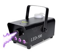 Macchina per la nebbia, 500 W, mini macchina per la nebbia, con 3 luci LED RGB, macchina per il fumo portatile con telecomando, macchina per la nebbia, per esterni, per feste, matrimoni, palcoscenico,