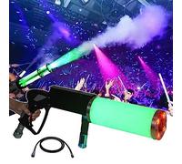 Macchina per la Nebbia di CO2, Cannone LED per Feste, Pistola a Colonna d'Aria a LED per Festa con Tubo del Gas Nebulizzatore Pistola Fumo Spray Effetto Scenico