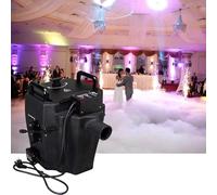 Macchina per la nebbia di ghiaccio secco, macchina per il fumo bassa con tubo, effetto fumo di nebbia di ghiaccio secco professionale per feste di matrimonio(6000W)