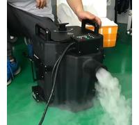 Macchina per la nebbia portatile a bassa posizione, macchina per la nebbia di ghiaccio secco, macchina per il fumo con nebulizzatore da palco per club di eventi di feste di matrimonio(3500W)