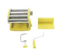Macchina per la pasta manuale in acciaio inox, pressa per pasta con 6 livelli regolabili per la di casa, chef professionista, costruzione in metallo plastico resistente, peso (Ventosa 2 coltelli)