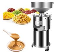 Macchina per la preparazione di burro di arachidi e sesamo - Macinanoci automatico in acciaio inox con base antiscivolo, regolazione dello spessore, capacità 30 kg/h, per casa e ristorante