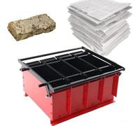 Macchina per la produzione di bricchetti di carta in metallo, ecologica, per riciclaggio fai da te, giornali, camini, stufe a legna, strumento per la produzione di mattoni a combustibile (38 x 31 x 18