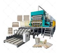 Macchina per la produzione di cartoni per vassoi per uova di carta - Linea di produzione automatica di vassoi per uova per produzione di grandi volumi, alimenti, torte e imballaggi industriali