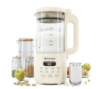 Macchina per la produzione di latte di noci, 8 in 1, per latte di soia automatica per mandorle, avena, latte vegetale e bevande non casearie, macchina per latte di mandorle da 40 once con partenza