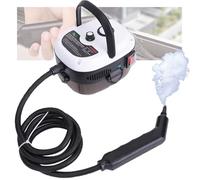Macchina per la pulizia a vapore, portatile, con 8 accessori, regolazione a 6 velocità, funzione intelligente anti-bruciatura a secco, per tappeti, WC, pavimento, forno
