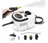 Macchina Per La Pulizia A Vapore Portatile Da 2500 W, Con Serbatoio D'acqua Da 1200 Ml, Pistola A Spruzzo E Ugello Regolabile, 6 Marce, Velocità Di Riscaldamento Di 15 Secondi,White