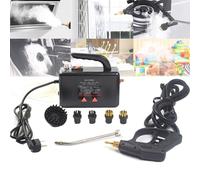 Macchina per la pulizia a vapore portatile, pulitore a vapore ad alta pressione da 2600 W, senza serbatoio, pulizia a 360°, vapore regolabile, riscaldamento rapido in 20 secondi.,Black