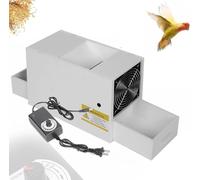 Macchina per la pulizia dei semi di uccelli, separatore di gusci soffiati per mangime per uccelli con ventola a velocità regolabile, separatore di cereali in acciaio inossidabile per miglio, cereali