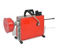 Macchina per la pulizia dei tubi, 250 W, con spirale da 15 m, 16 mm e spirale da 4,5 m, 9,5 mm, set di testine per la pulizia degli scarichi, detergente meccanico per la casa, per cucina, bagno e WC