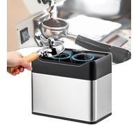 Macchina per la pulizia del portafiltro del caffè, macchina per la pulizia del portafiltro elettrico, pulitore completamente automatico dei fondi di caffè, per manici da 51 mm e 58 mm,Silver