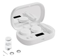 Macchina per la pulizia delle lenti a ultrasuoni - Pulizia delle lenti morbide ricaricabile con 5 modalità | Intelligent Daily Care Soak Custodia per lenti a contatto, occhiali, adulti, famiglia