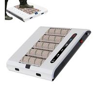 Macchina per la pulizia delle suole completamente automatica, macchina per la pulizia delle suole, aspirazione 1000Pa, pulizia rapida in 5S, lucidatrice automatica a induzione ricaricabile a 260 giri