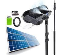 Macchina per La Pulizia di Pannelli Fotovoltaici con Asta Lunga - Spazzola A Rullo Elettrica Professionale per La Pulizia di Vetri, con Batteria da 26 Ah, 4 Ore di Pulizia Continua,7.5m