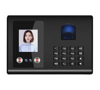 Macchina per la rilevazione delle presenze, Dispositivo di riconoscimento facciale, impronta digitale e password for il check-in dei dipendenti, Entra per andare al lavoro(BLUE_ENGLISH)