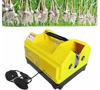 Macchina per la rimozione delle estremità superiori dell'aglio a doppia testa, taglierina elettrica, taglio efficiente delle radici fresche per cipolle (giallo)