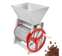 Macchina per la sgusciatura dei chicchi di caffè a manovella, sgusciatrice manuale per chicchi di caffè per impieghi gravosi con doppia porta di scarico, sgusciatrice commerciale da 30-100kg/h