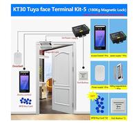 Macchina per la Timbratura, Impermeabile Tuya Macchina biometrica for la presenza di presenze Kit di serratura elettronica Dispositivo di riconoscimento facciale Lettore di registratori di orologi(Kit